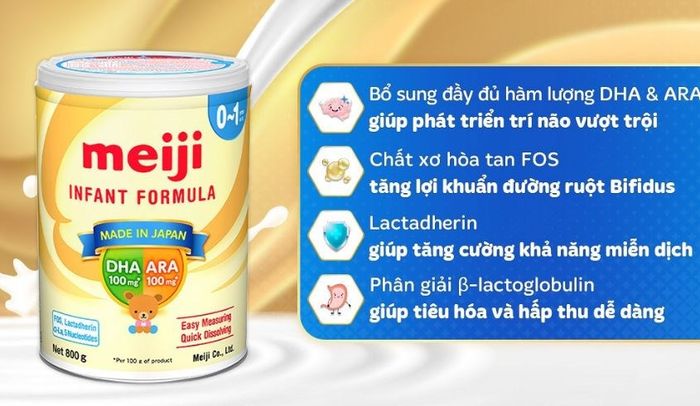 Sữa bột Meiji Infant Formula 800g (0 - 12 tháng)