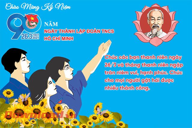 Thiệp chúc mừng ngày 26/3