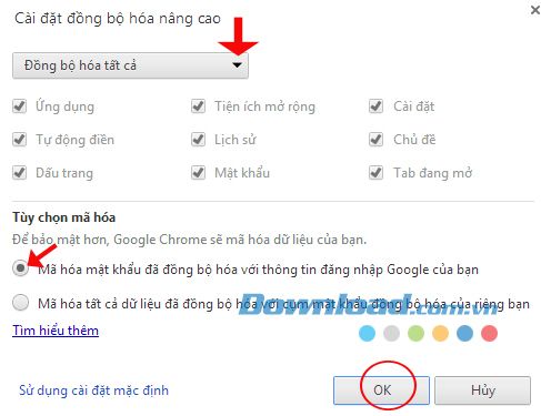 Cách đồng bộ dữ liệu trên trình duyệt Google Chrome