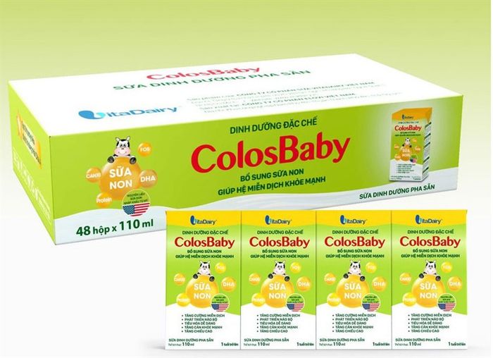 Thùng 48 hộp sữa pha sẵn ColosBaby Gold 180 ml (từ 1 tuổi)