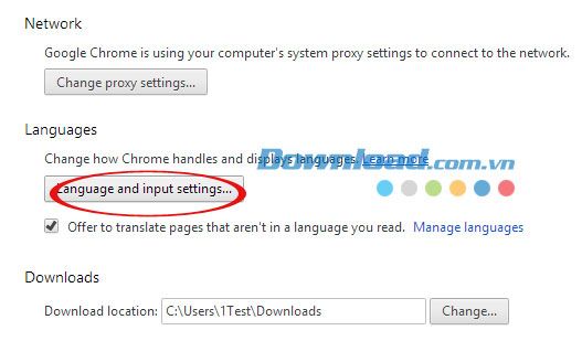 Hướng dẫn thay đổi ngôn ngữ trình duyệt Google Chrome