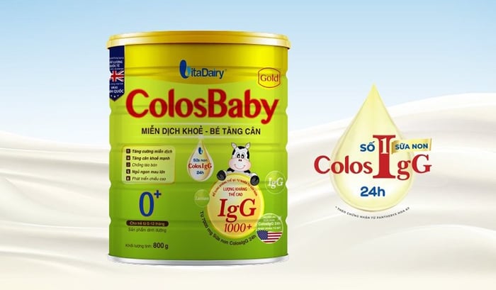 Sữa bột ColosBaby Gold 0+ vị vani dung tích 800g (phù hợp cho bé từ 0 - 12 tháng)