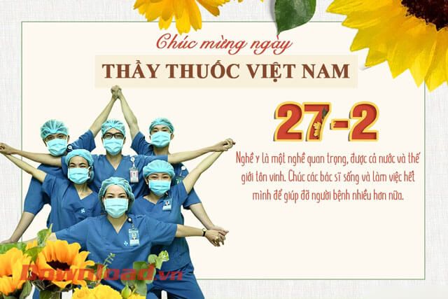 Thiệp chúc mừng ngày Thầy thuốc Việt Nam 27/2