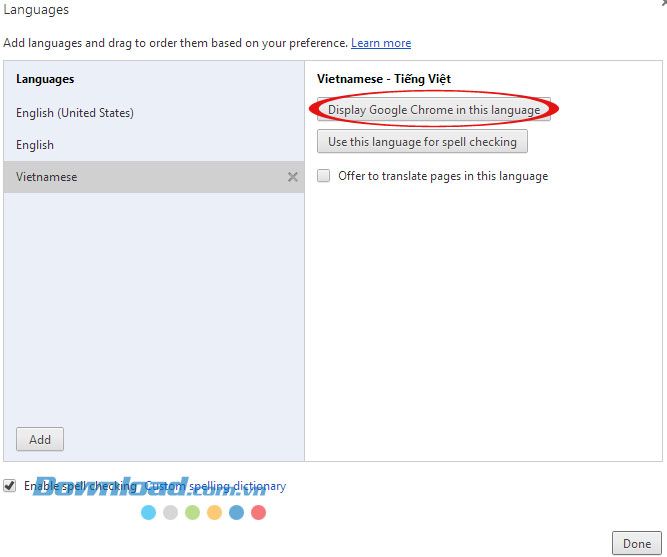 Hướng dẫn cách thay đổi ngôn ngữ trong Google Chrome
