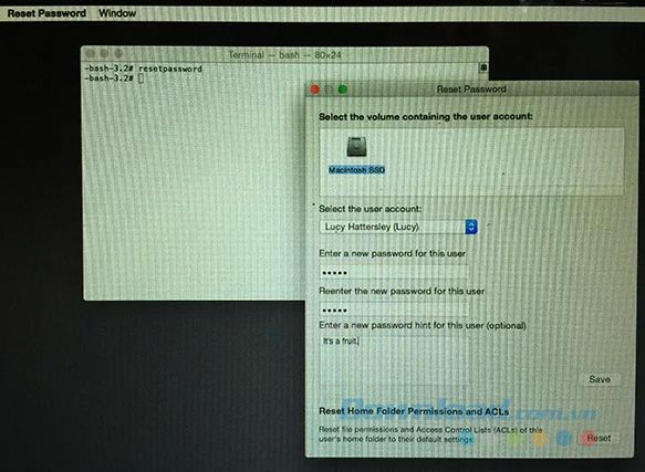 Sử dụng chế độ Recovery để khôi phục mật khẩu Mac