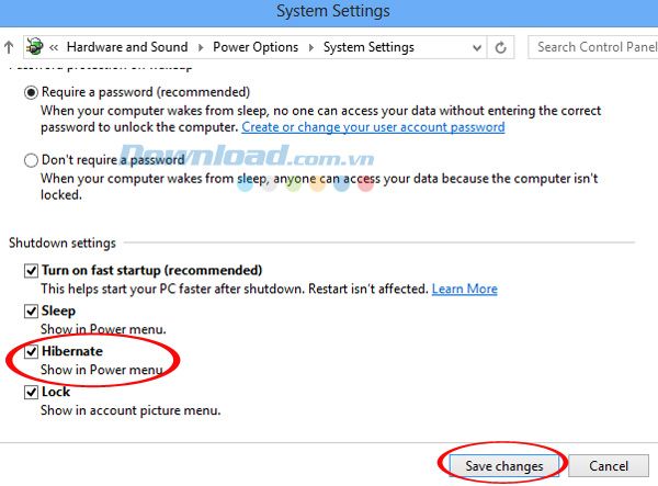 Cách bật tính năng 'ngủ đông' Hibernate trên Windows 8