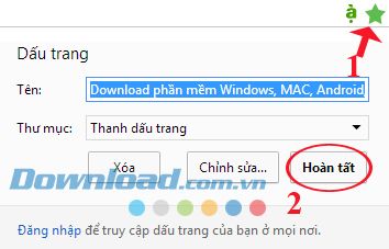 Hướng dẫn tạo và quản lý Bookmark trên Cốc Cốc