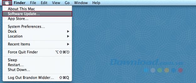 Cập nhật phần mềm cho Mac (không bắt buộc)