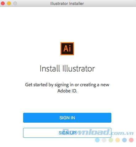 Đăng nhập vào tài khoản Adobe ID