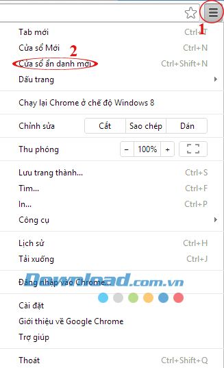 Hướng dẫn duyệt web ở chế độ ẩn danh trên trình duyệt