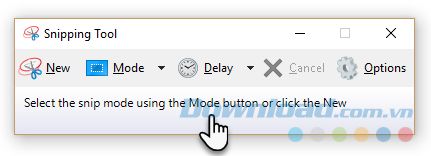 Sử dụng Windows Snipping Tool