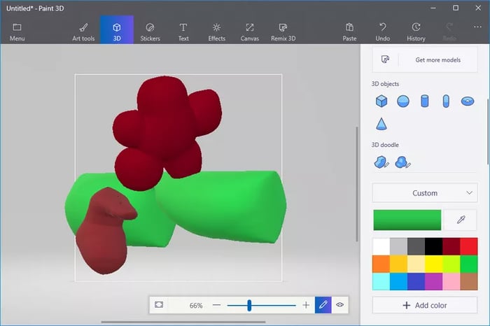 Cạnh mềm 3D Doodle