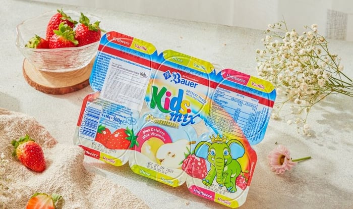 Sữa chua Kidsmix bổ sung đa dạng các loại trái cây 