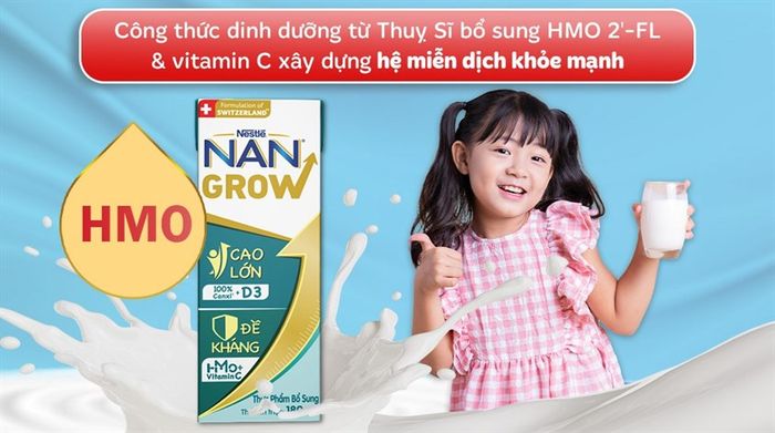 Thùng 24 hộp sữa pha sẵn Nestlé Nan Grow 180 ml (từ 1 tuổi)