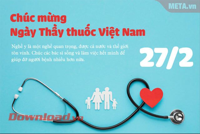 Thiệp chúc mừng ngày 27/2