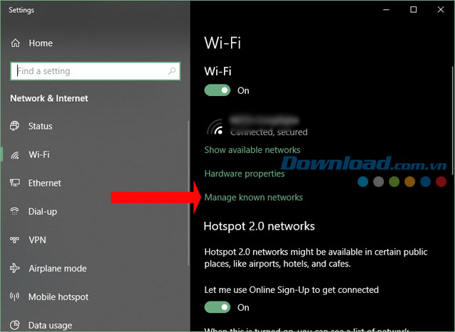 Wifi trên Windows 10