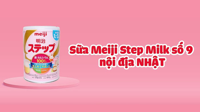 Sữa bột Nhật Meiji Step Milk vị nhạt thanh dung tích 800g (phù hợp cho bé từ 12 - 36 tháng tuổi)