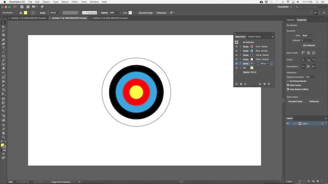 Adobe Illustrator trong việc thiết kế bàn phi tiêu