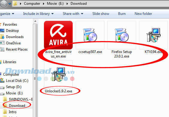 Thay đổi màu tên của các file và folder