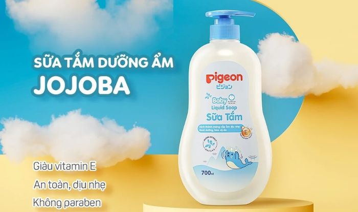 Sữa tắm Pigeon Liquid Soap chiết xuất Jojoba 700 ml (phù hợp mọi lứa tuổi)