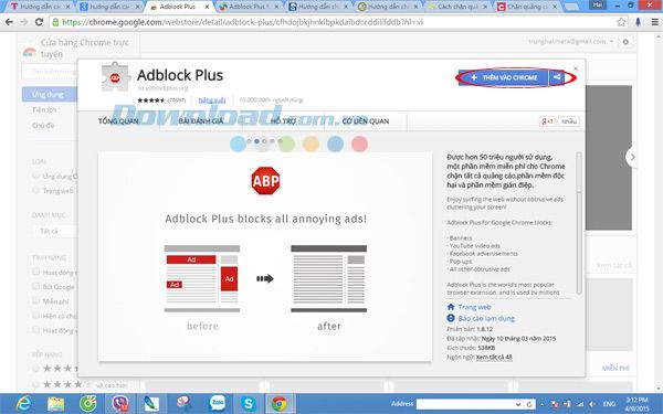 Cách cài đặt Adblock cho các trình duyệt