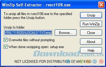Giải nén file *.exe