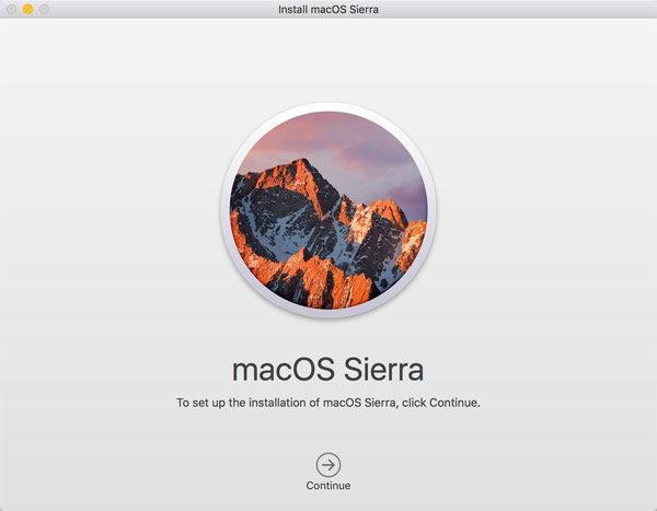 Lỗi Crash bộ cài macOS Sierra.