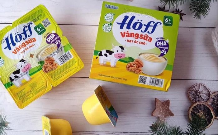 Dàn lốc 4 hũ váng sữa Hoff vị óc chó 55g (từ 6 tháng)