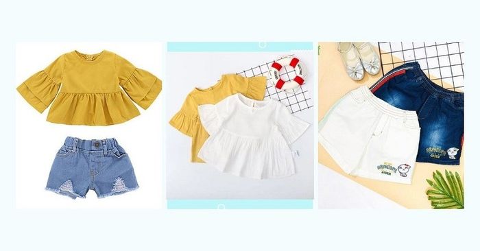 Kết hợp quần short với áo babydoll làm cho bé cảm thấy thoải mái hơn.