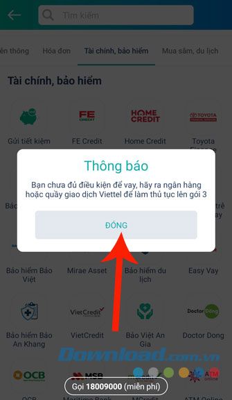 Xuất hiện thông báo và nhấn OK