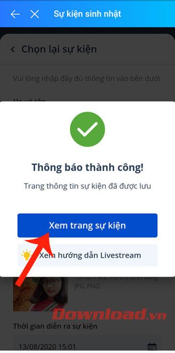 Xem trang sự kiện