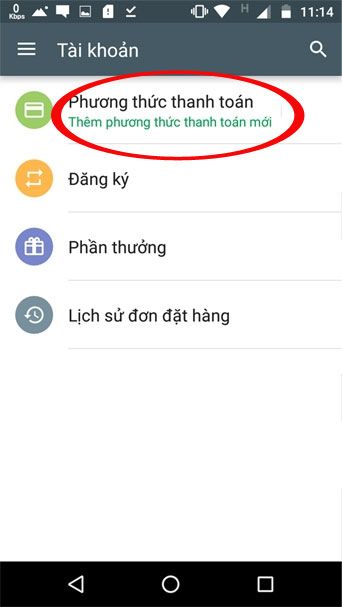 Các phương thức thanh toán