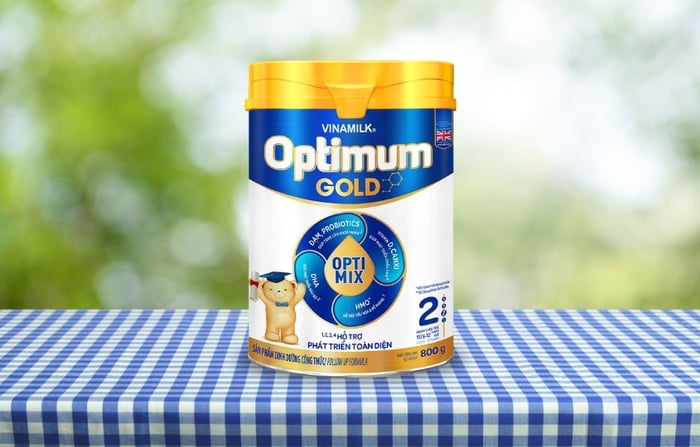 Sữa bột Vinamilk Optimum Gold số 2 800g (dành cho bé từ 6 - 12 tháng)