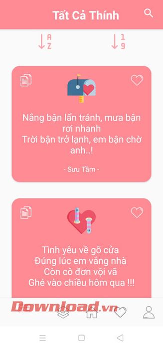 Phần Tất cả thính