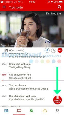 Dịch vụ VTC Go trên di động