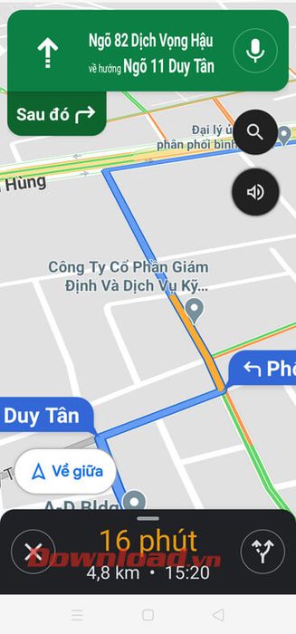 Tình trạng giao thông trên tuyến đường