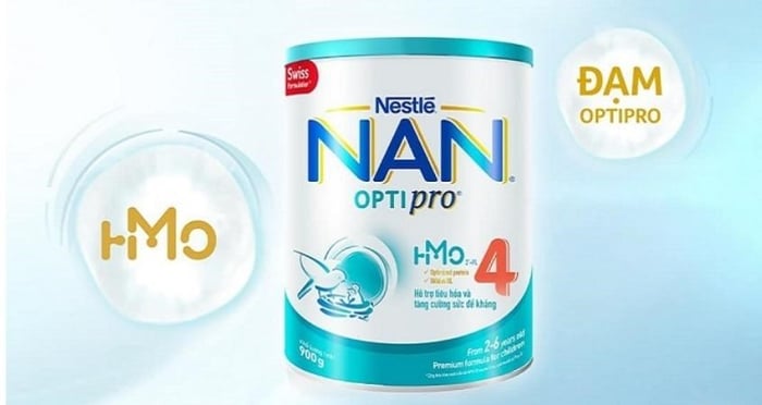 Sữa bột NAN Optipro số 4 900g dành cho bé từ 2 - 6 tuổi