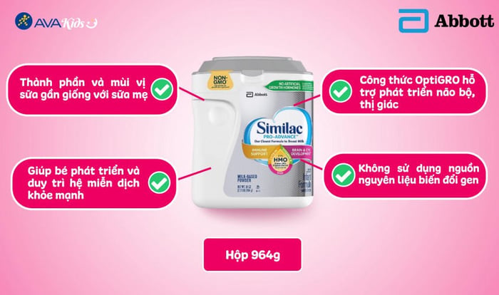 Sữa Similac Pro Advance Non GMO nội địa Mỹ