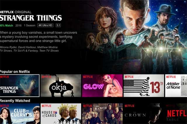 Thư viện phim ảnh của Netflix hiện đang rất ít được cập nhật