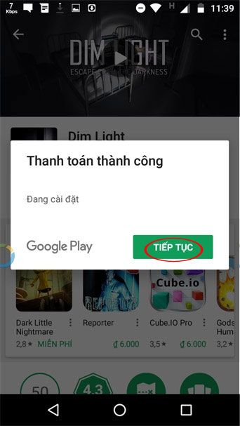 Thanh toán thành công