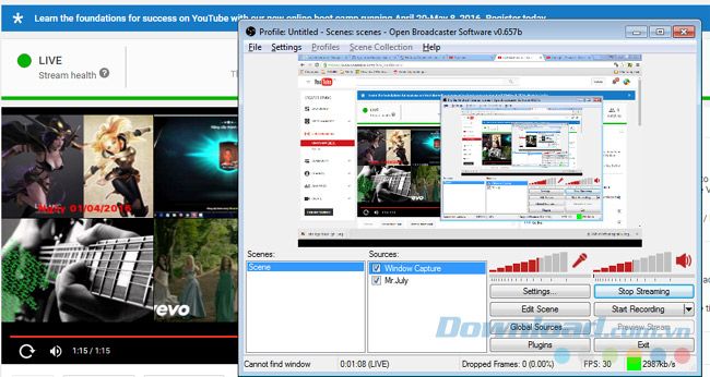 Phát video lên Youtube trực tiếp