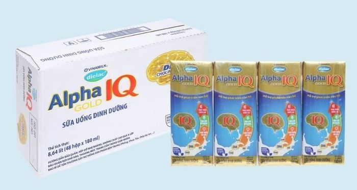 Thùng 48 hộp sữa pha sẵn Dielac Alpha Gold 180 ml