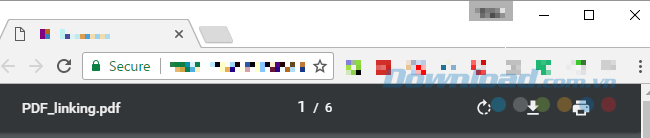 Giao diện đọc PDF của Google Chrome
