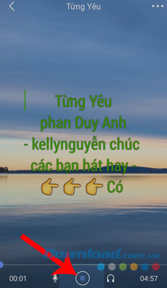 Nhấn vào biểu tượng hình vuông