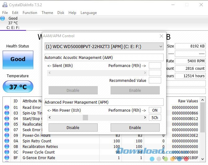 CrystalDiskInfo SD