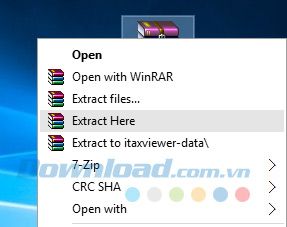 Giải nén dữ liệu của iTaxViewer