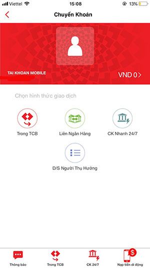 Giao diện chính của ứng dụng Fast Mobile