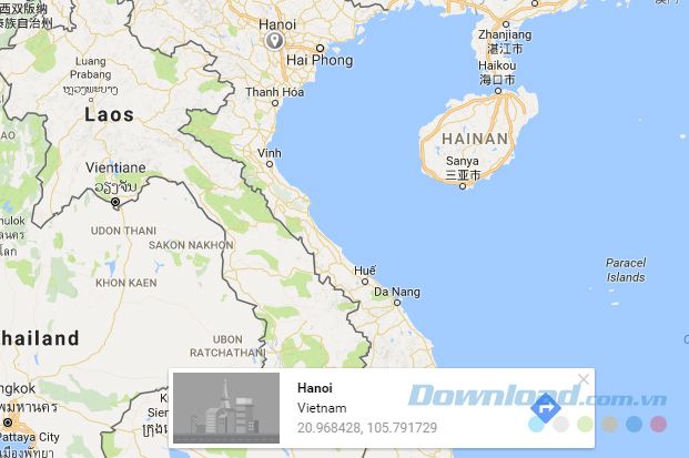 Tọa độ GPS sẽ hiển thị ở dưới cùng của màn hình