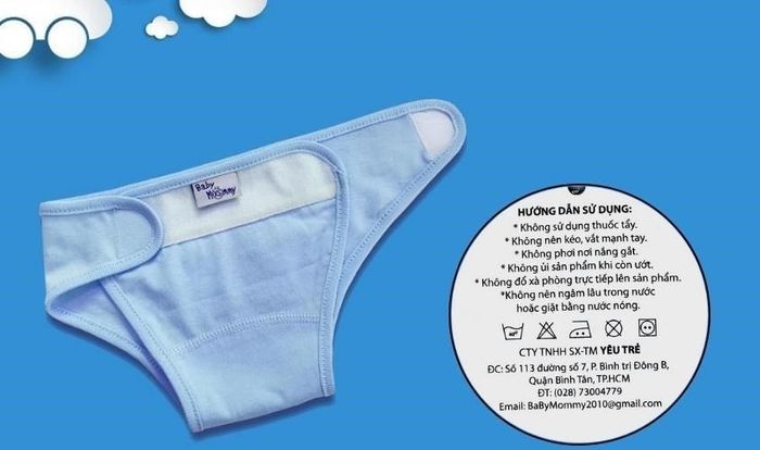 Đọc kỹ ghi chú trên tã vải