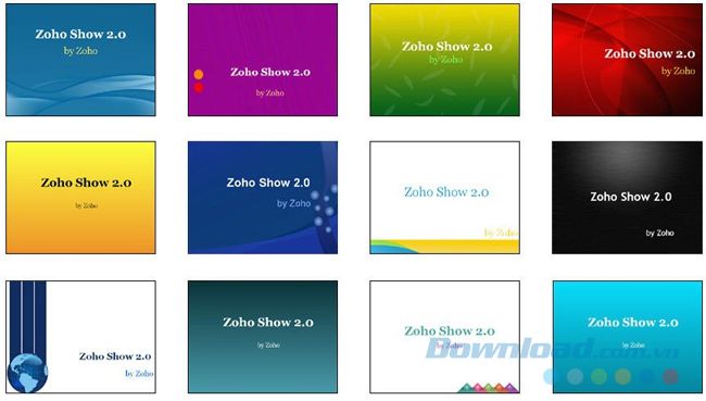 Giao diện Zoho Show